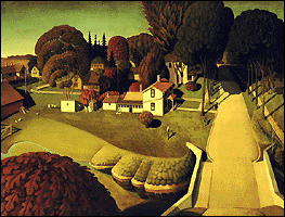 The Birthplace of Herbert Hoover, by Grant Wood