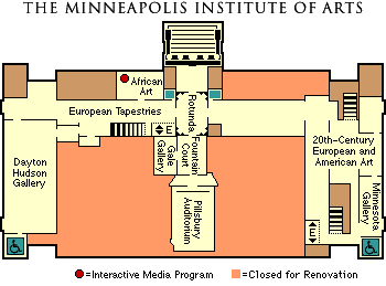 Map of the second floor